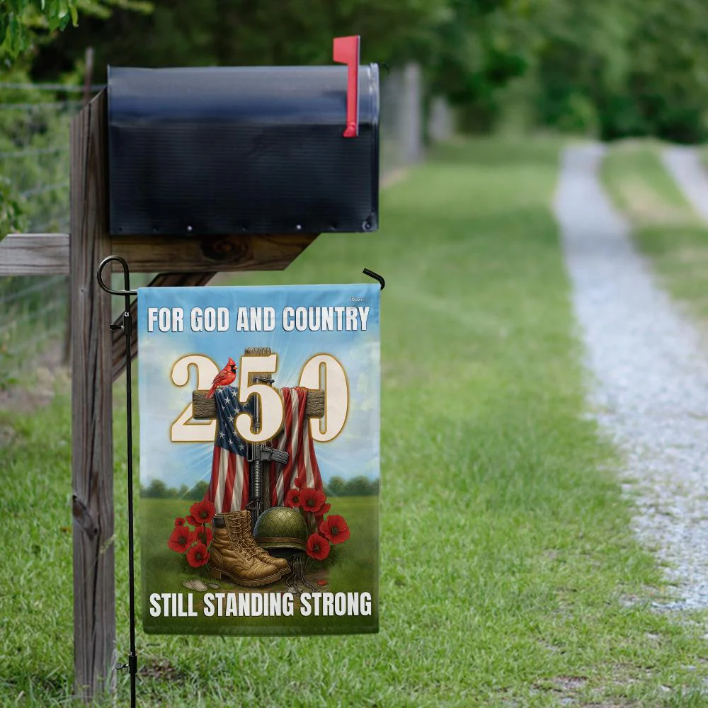 Veterans Faith 250 Years | Still Standing Strong Patriotic Flag