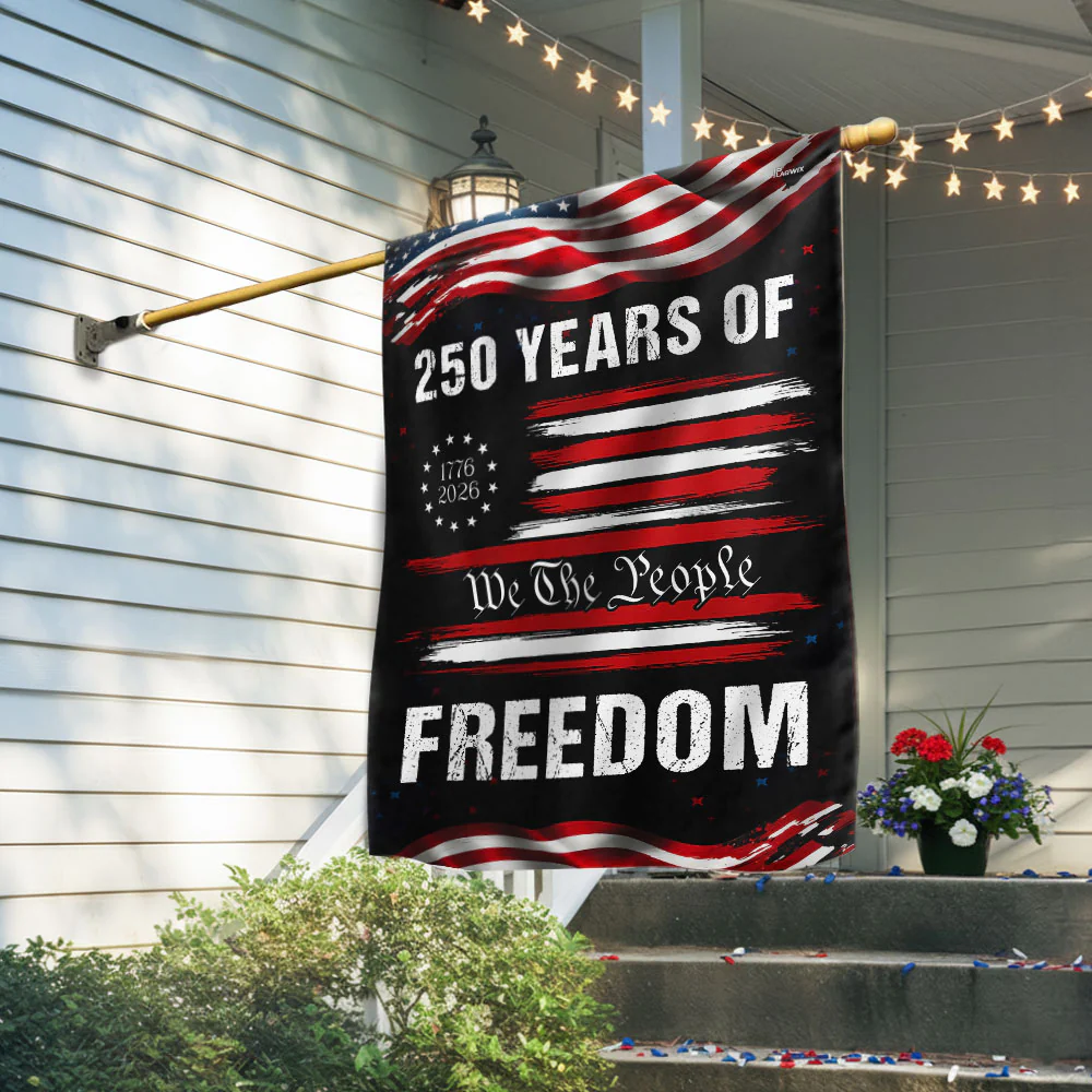 America 250 Years of Freedom 1776 2026 We The People Patriotic Flag