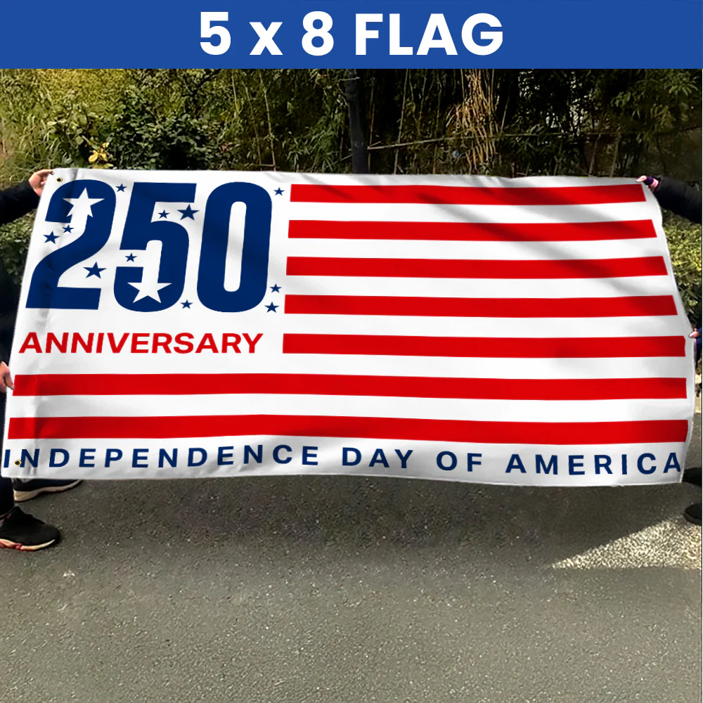 American Flag - 250 Anniversary Independence Day of America 4th Of july Grommet Flag