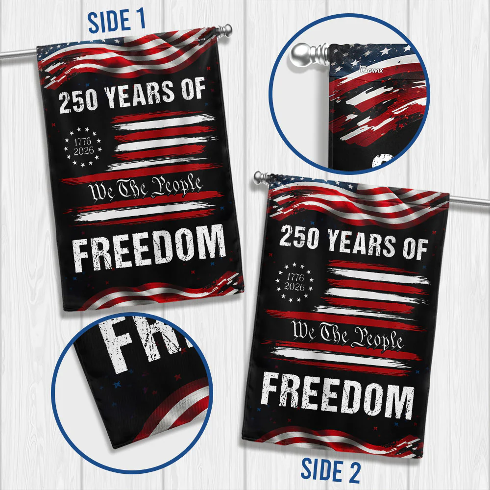 America 250 Years of Freedom 1776 2026 We The People Patriotic Flag