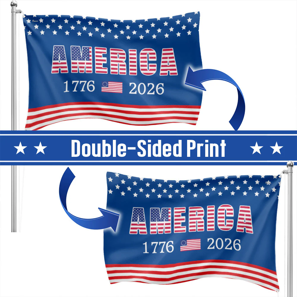 250th Anniversary Grommet Flag - 4th of July 2026 Decorative Flag