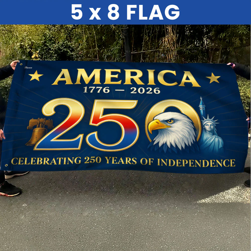 American Flag - America 250th Anniversary Grommet Flag for Patriotic Decor