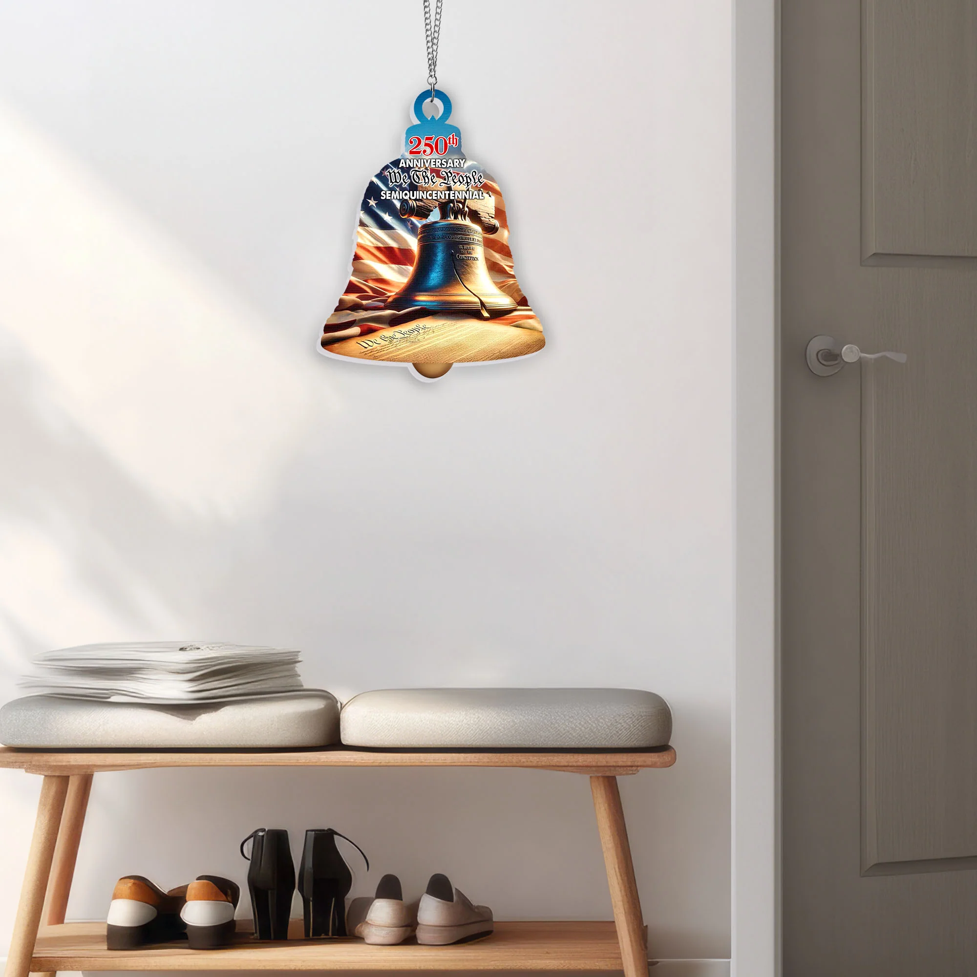 250th Anniversary Suncatcher - We The People Patriotic Window Hanging