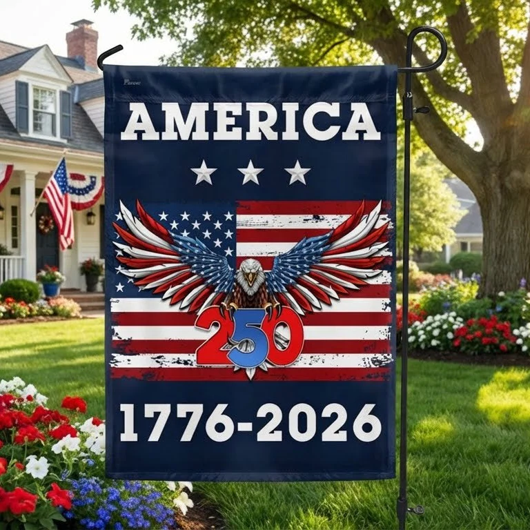 America 250th Anniversary United States Semiquincentennial 1776-2026 Patriotic Eagle Flag