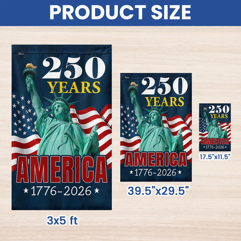 America Flag | 250th Anniversary of The U.S. Canvas Flag