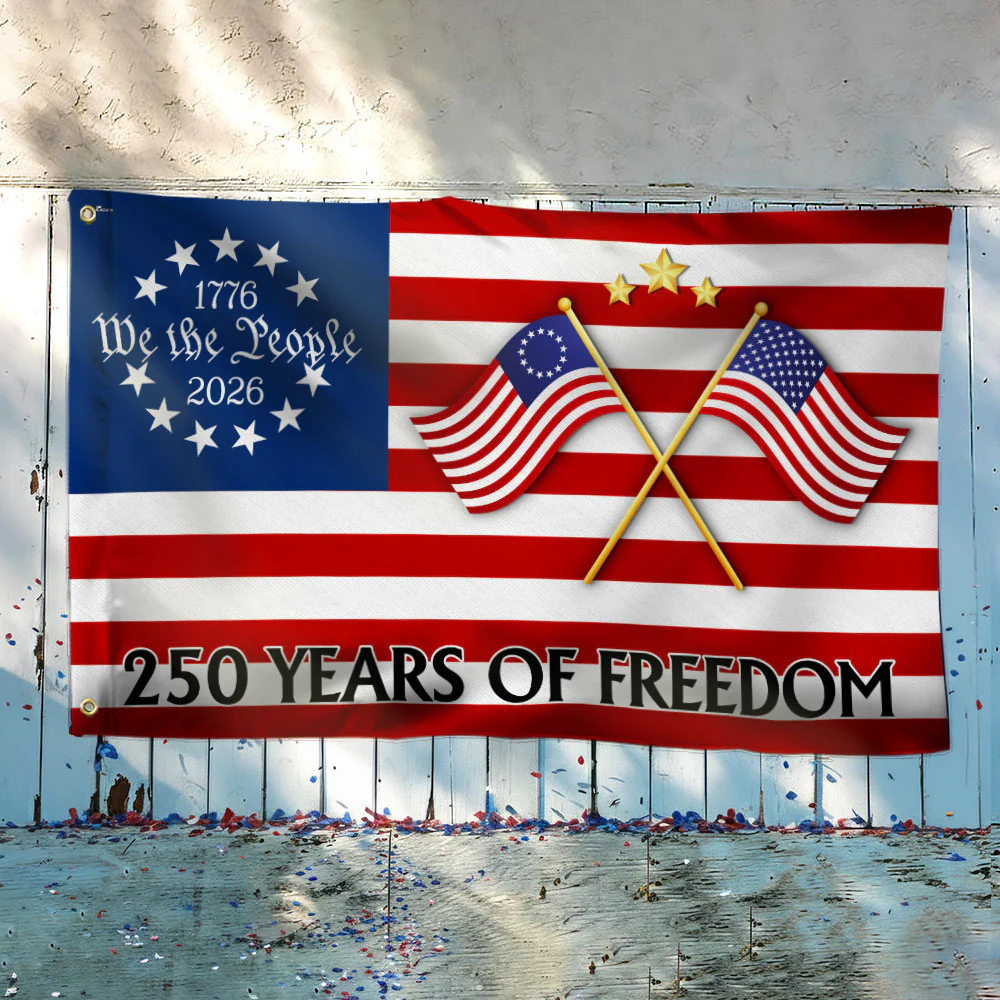 250 Years of Freedom Flag, 250th Anniversary Semiquincentennial US Flag