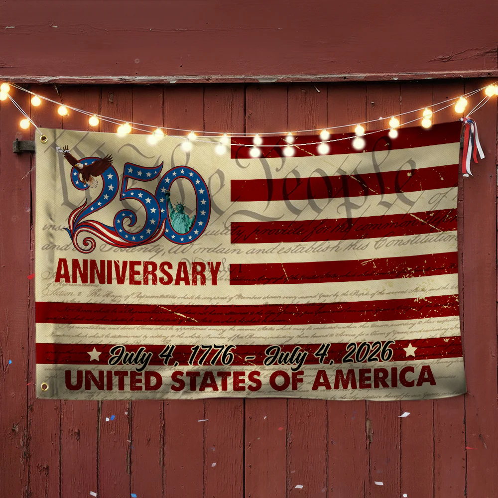 250th Anniversary US Grommet Flag - July 4, 2026 United States of America