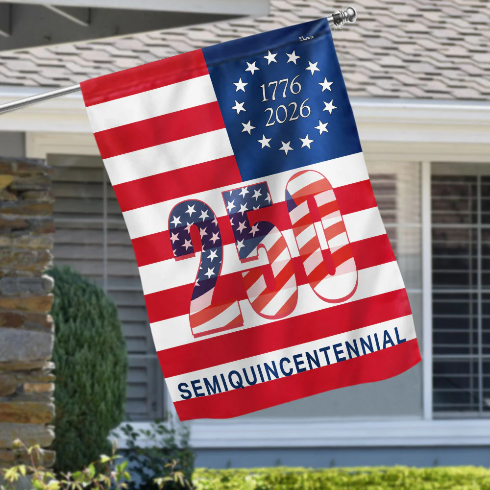 250th Anniversary Semiquincentennial 1776 2026 Patriotic America Flag