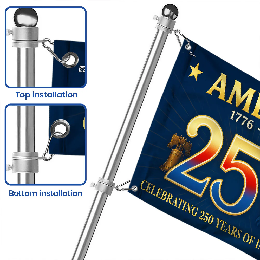 American Flag - America 250th Anniversary Grommet Flag for Patriotic Decor