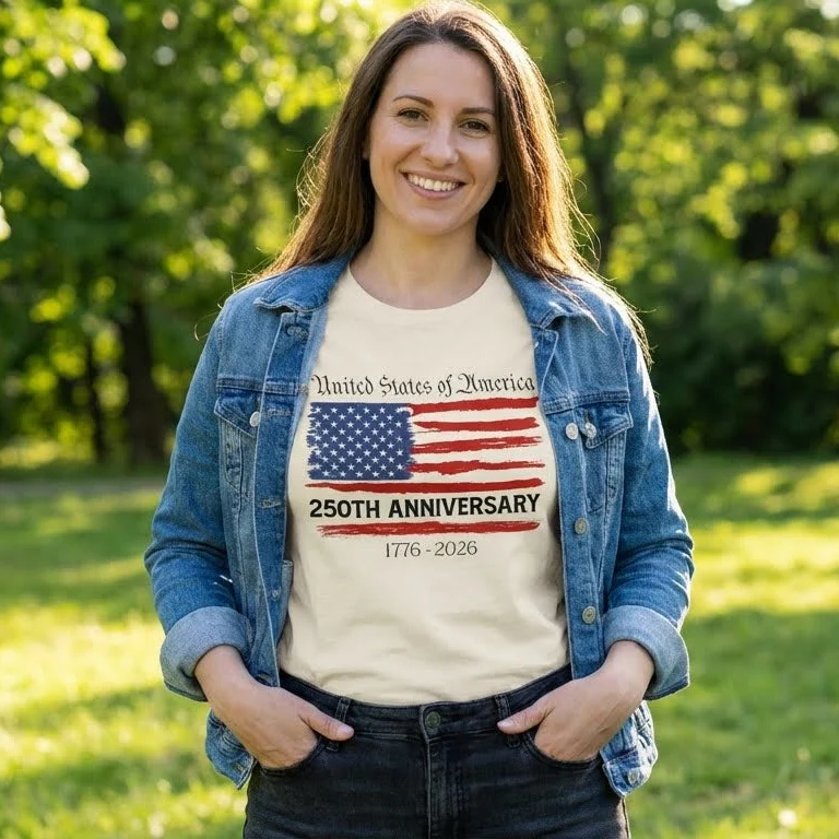 Patriotic Shirt, America 250th Anniversary Semiquincentennial Shirt