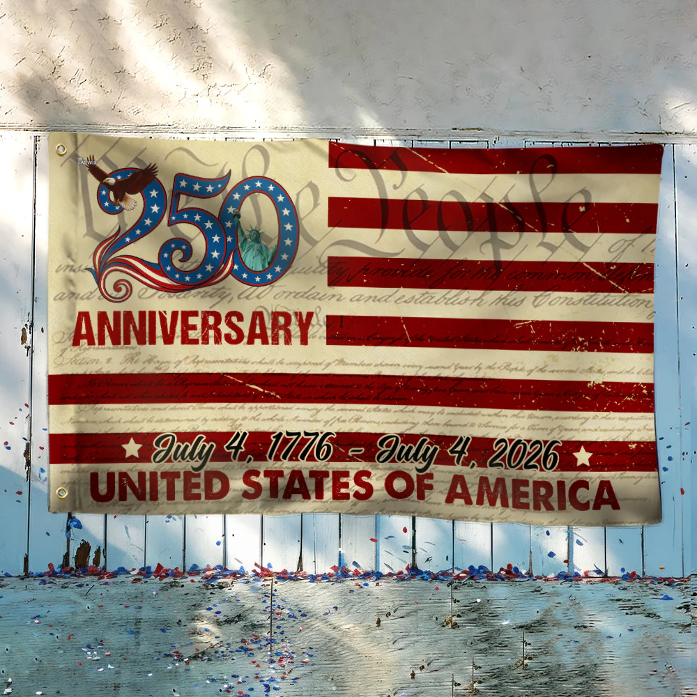 250th Anniversary US Grommet Flag - July 4, 2026 United States of America