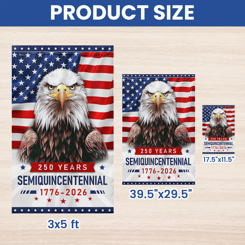 American Flag - 250th Anniversary Semiquincentennial Eagle 4th of july Flag