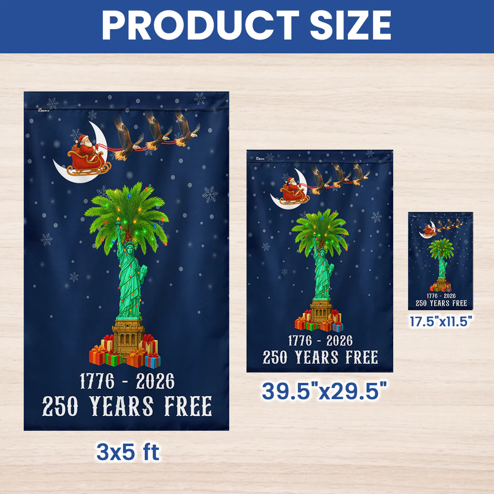 Patriotic Christmas Flag | South Carolina 250th Anniversary 1776–2026