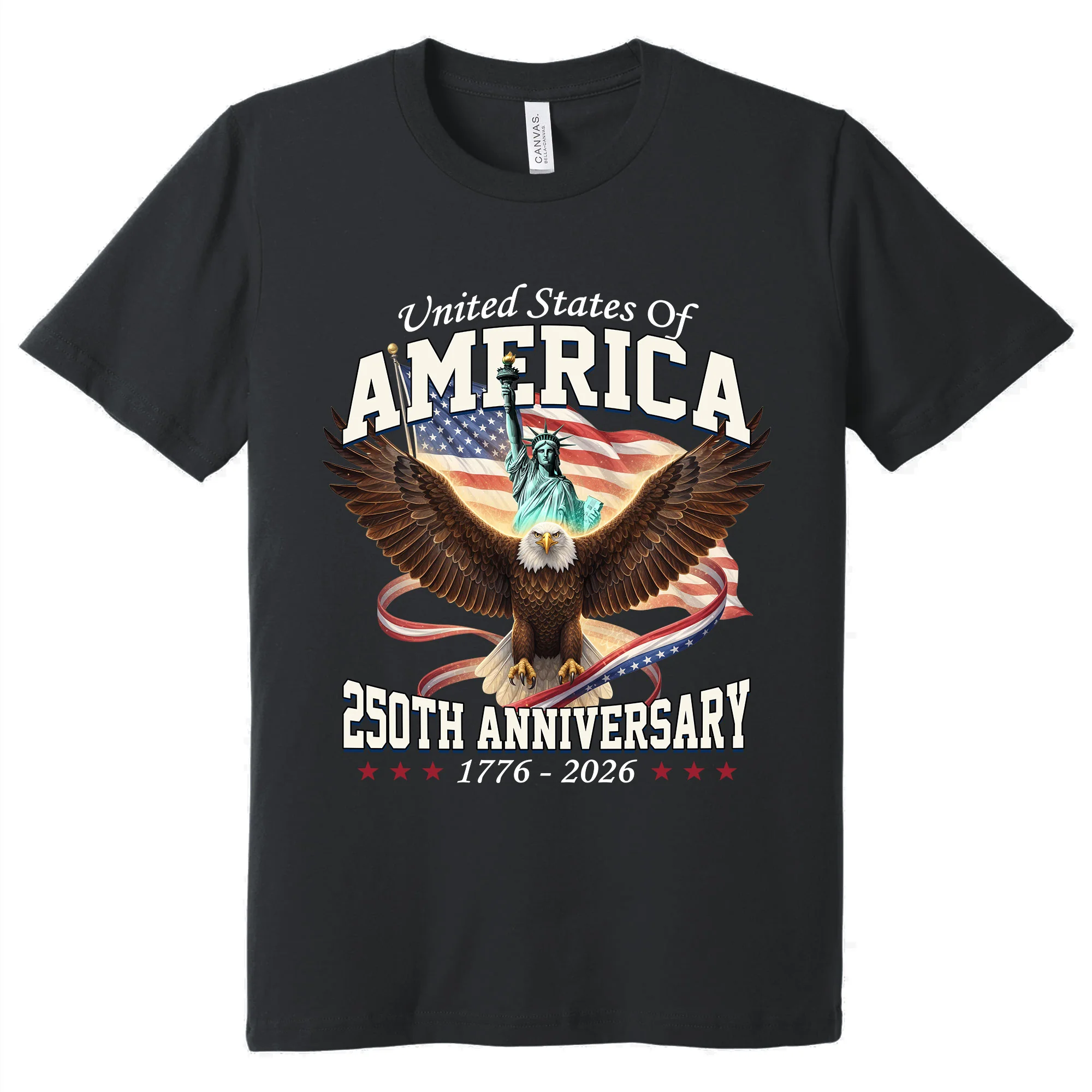 250th Anniversary Patriotic T-Shirt | American Eagle Liberty Tee