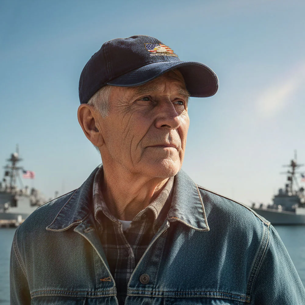 250 Years America Independence Patriot Washed Cap Embroidered Eagle Flag
