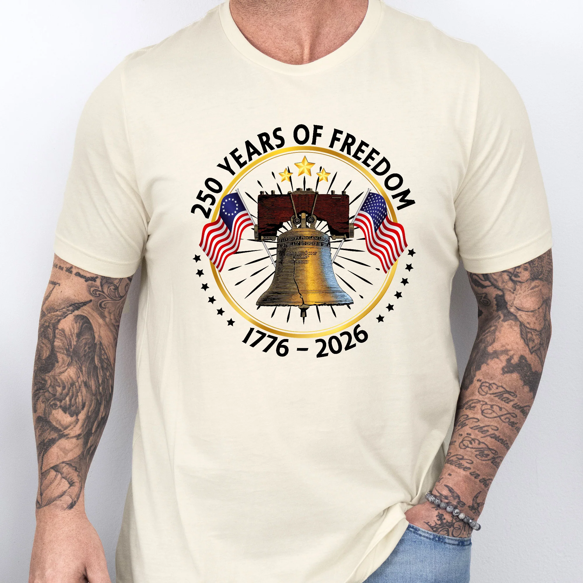 250 Years of Freedom T-shirt | 250th Anniversary with Liberty Shirt