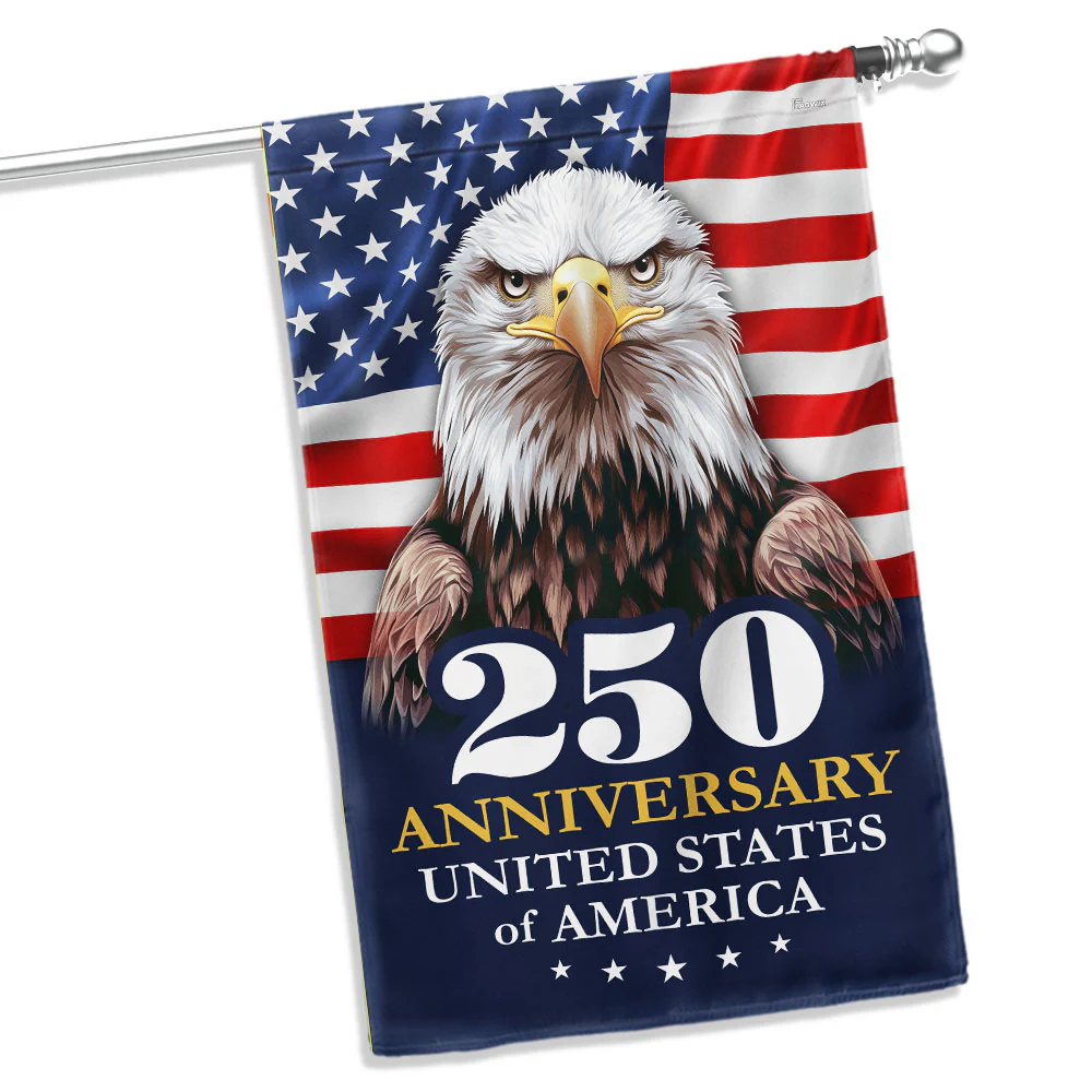 American Flag - 250 Anniversary 1776 2026 United States Of America Patriotic Eagle