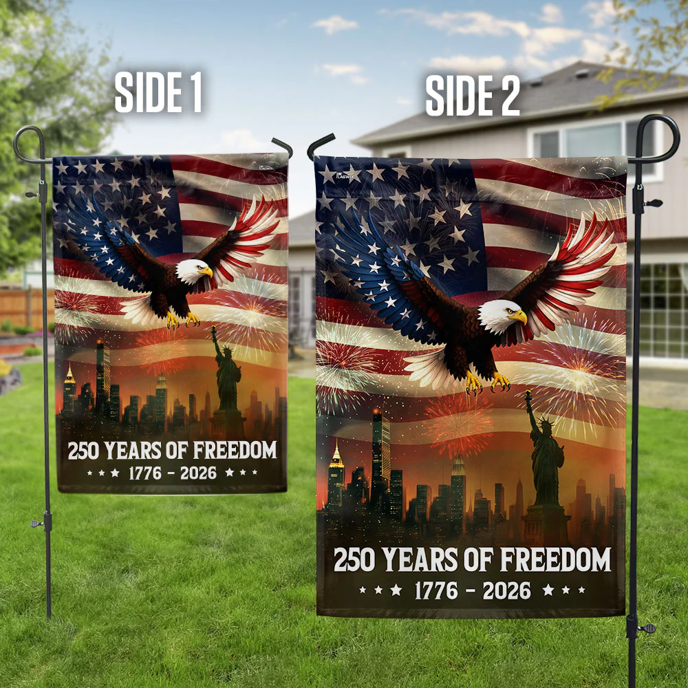 250th Anniversary American Flag | Eagle Statue of Liberty Patriotic Flag