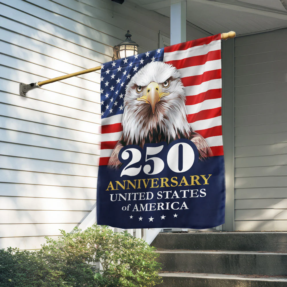 American Flag - 250 Anniversary 1776 2026 United States Of America Patriotic Eagle