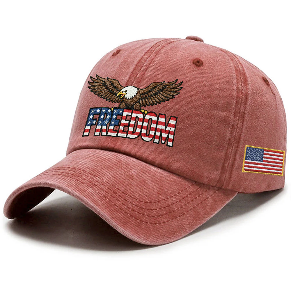250 Years of Freedom Washed Cap | Patriot Eagle Embroidered Cap