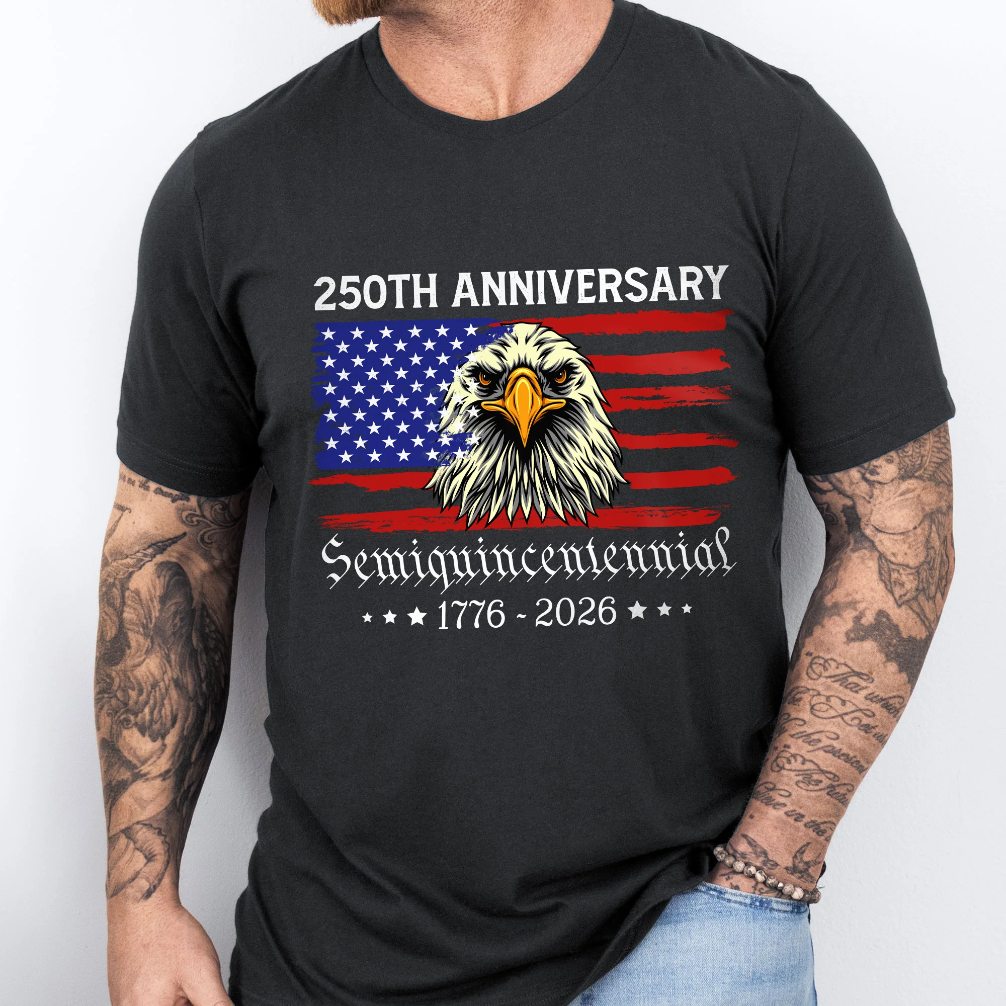 Patriotic America T-Shirt | 250th Anniversary Semiquincentennial Tee