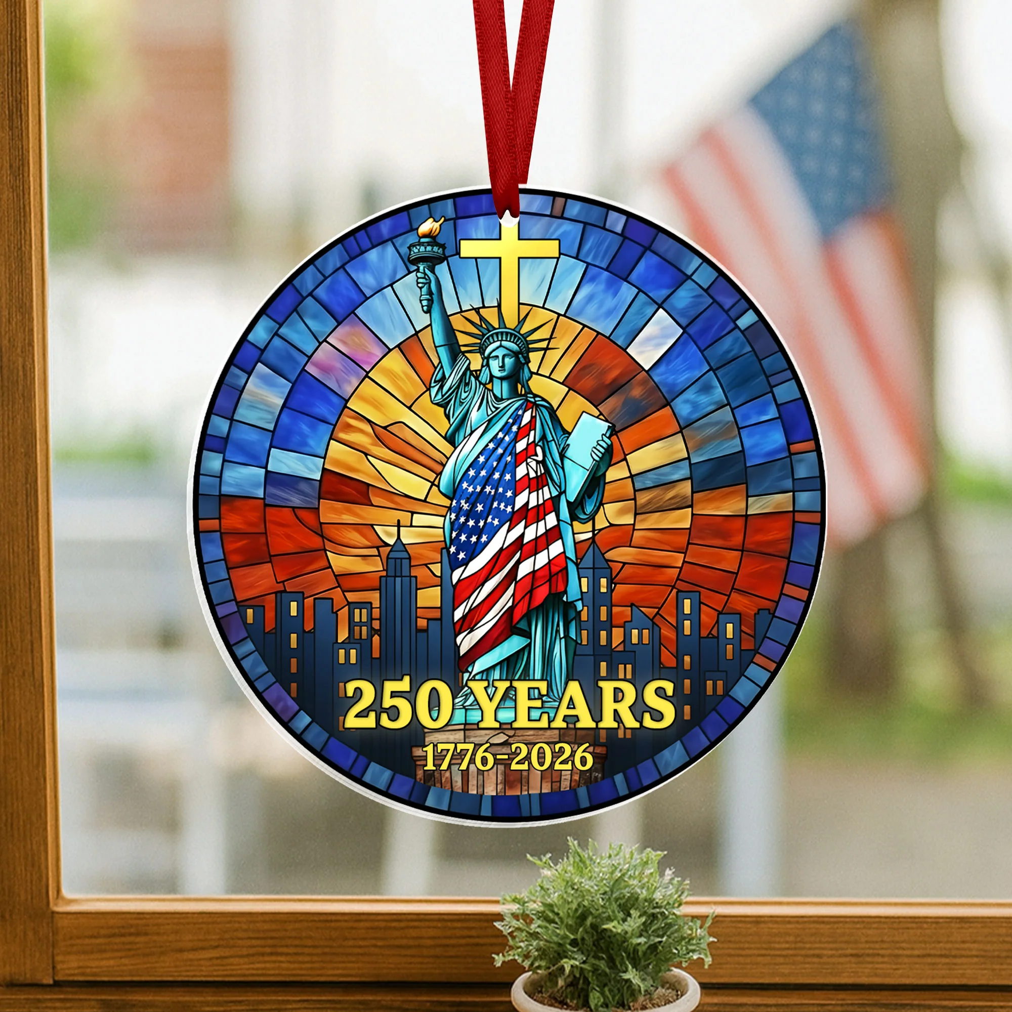 250th Anniversary Patriotic Ornament | Liberty 1776 2026 Independence Day