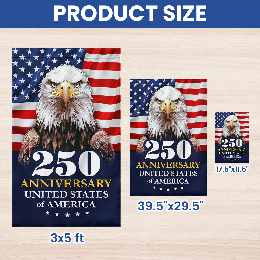 American Flag - 250 Anniversary 1776 2026 United States Of America Patriotic Eagle