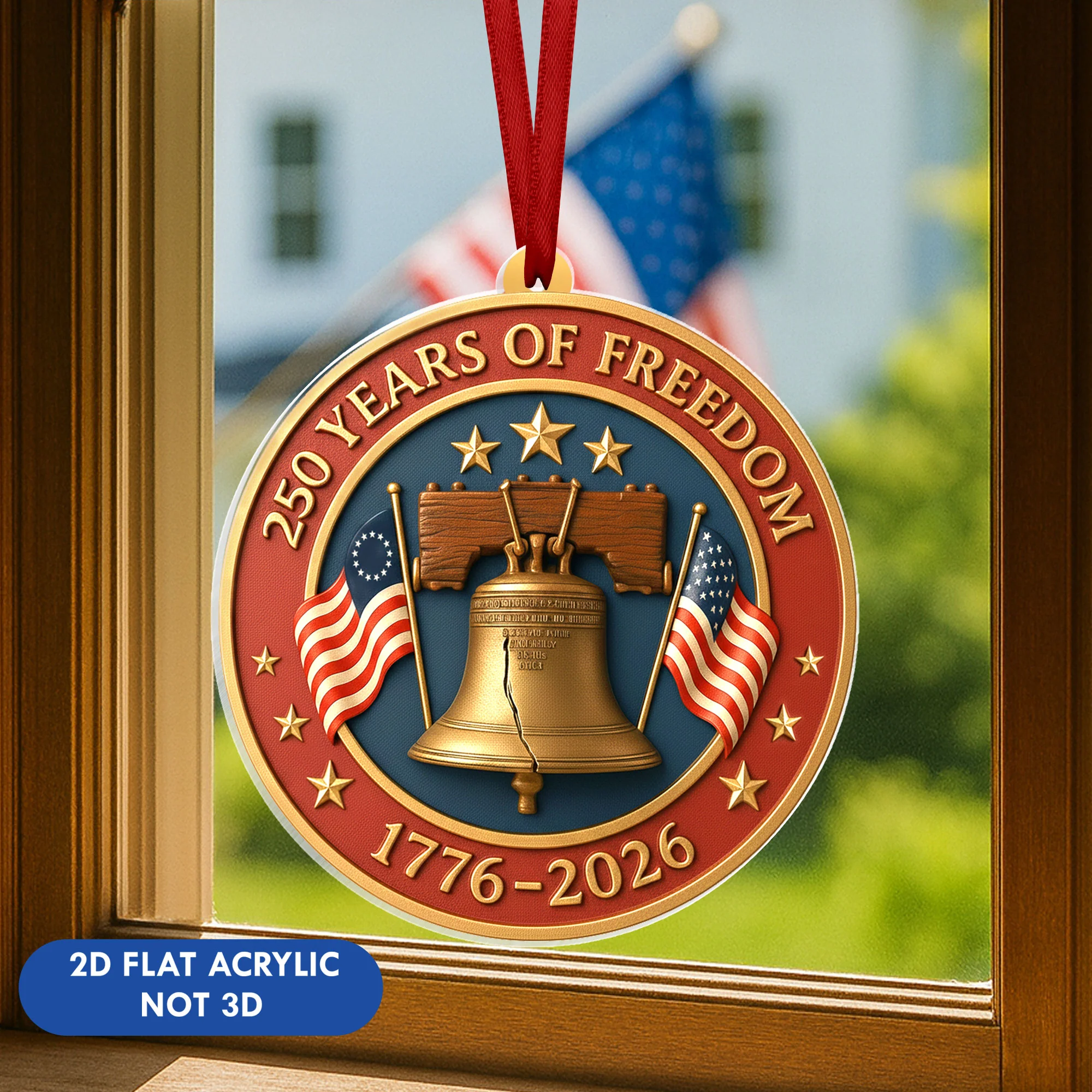250 Years of Freedom Ornament | 1776 2026 Liberty July 4th Decoration