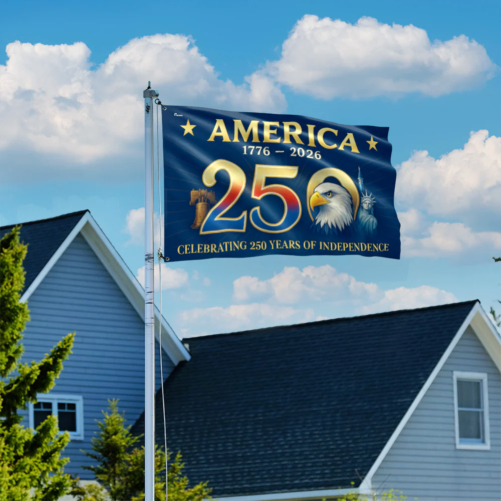 American Flag - America 250th Anniversary Grommet Flag for Patriotic Decor