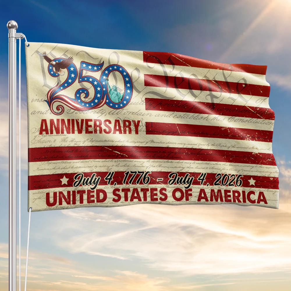 250th Anniversary US Grommet Flag - July 4, 2026 United States of America