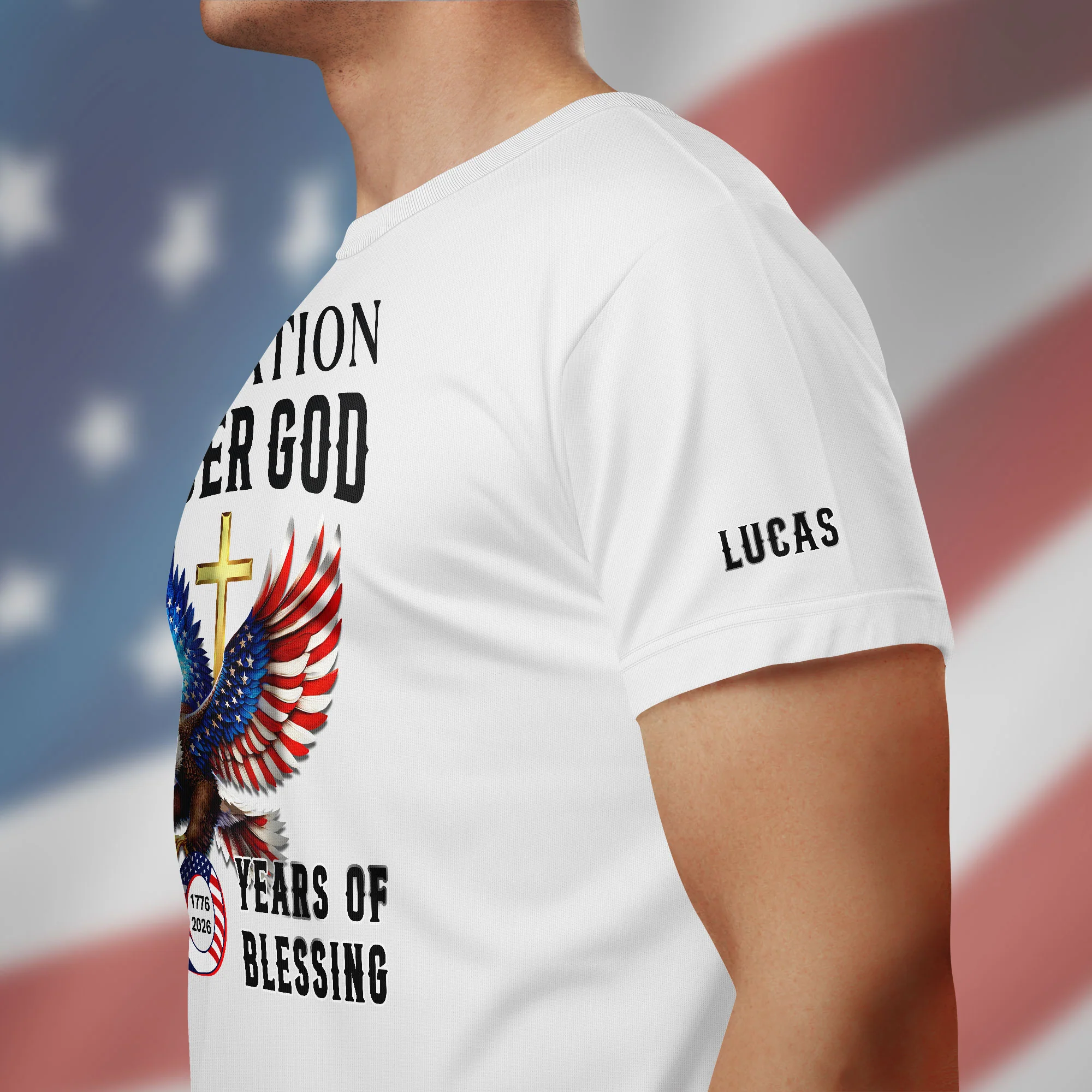 250 Years of Blessing Personalized T-shirt | One Nation Under God Shirt