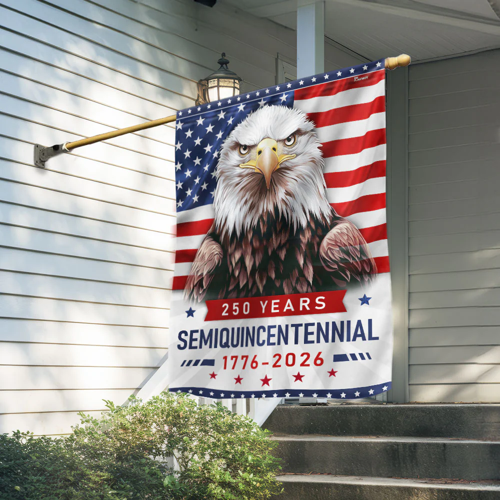American Flag - 250th Anniversary Semiquincentennial Eagle 4th of july Flag