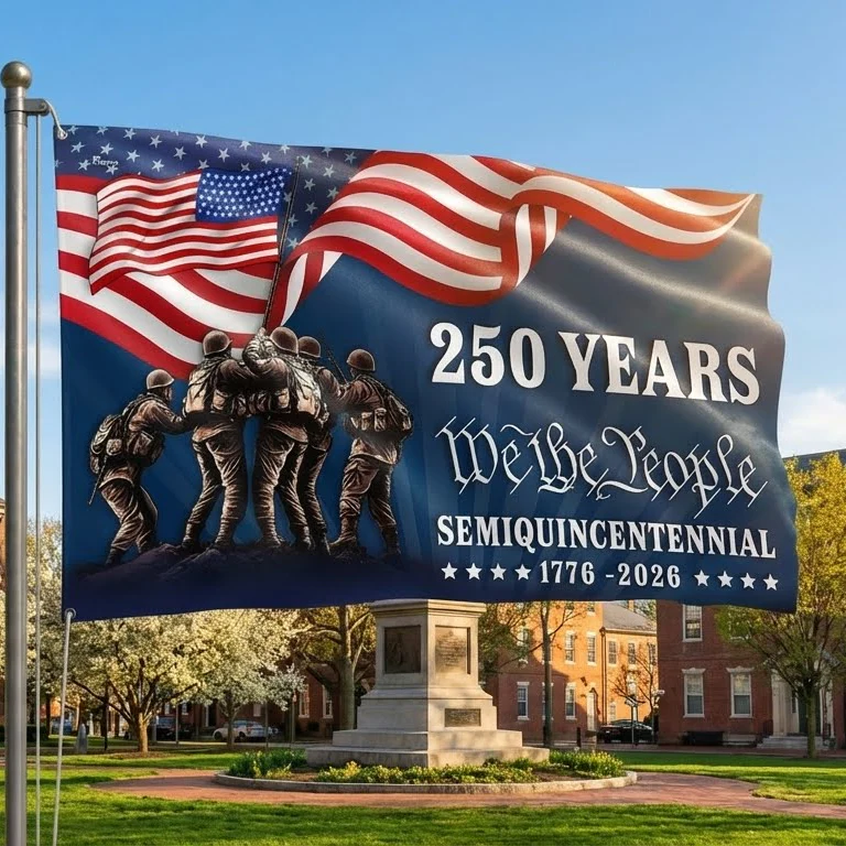 American Flag, 250 Years We The People Semiquincentennial Grommet Flag