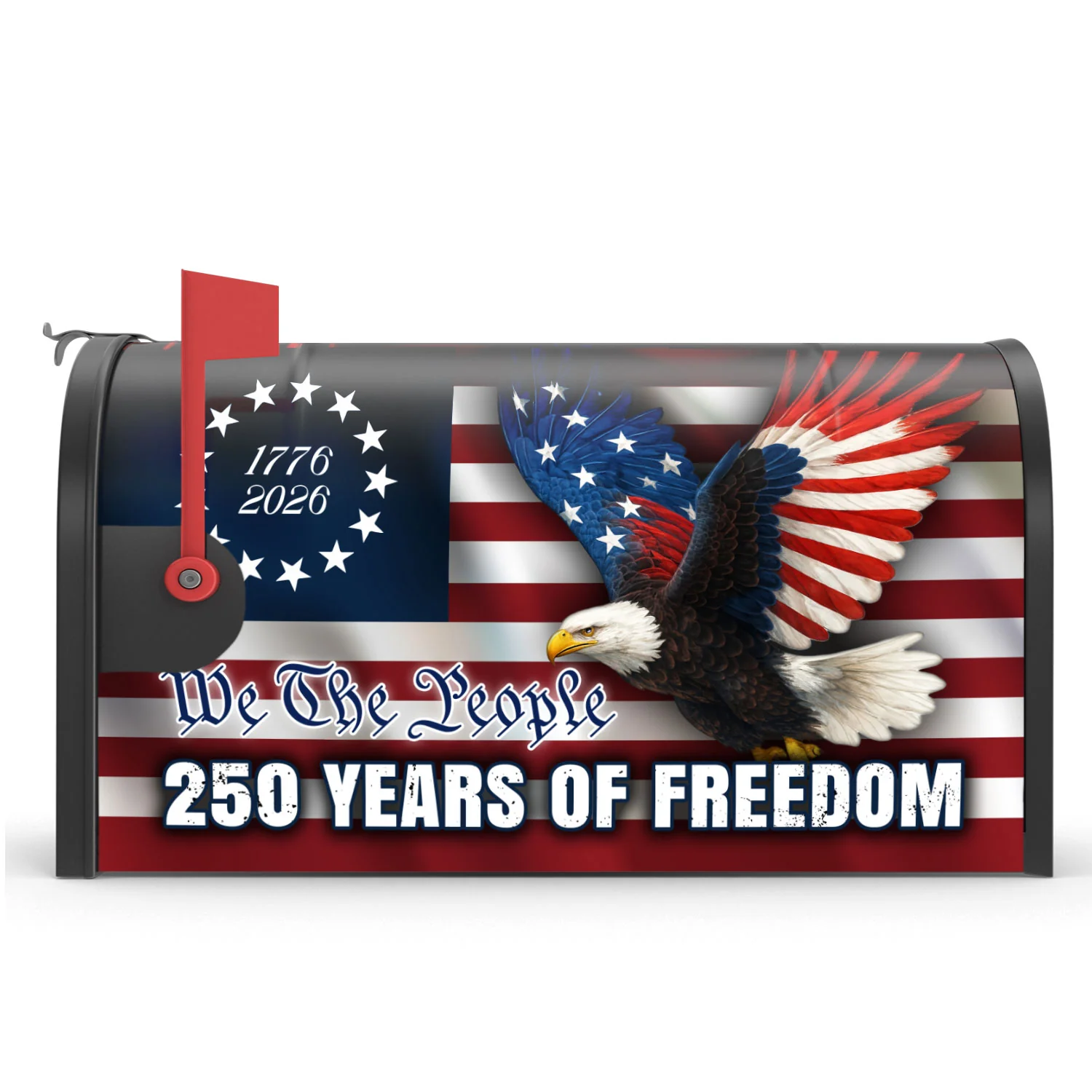 250 Years of Freedom We The People Patriotic Mailbox Cover