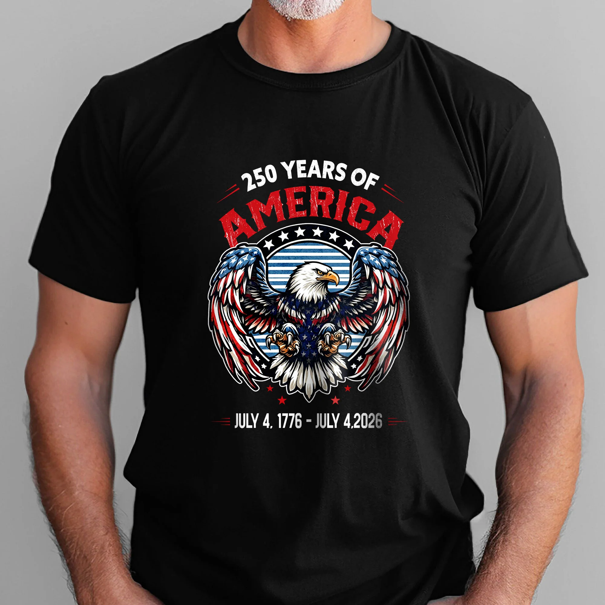 250 Years of America T-Shirt – Patriotic Bald Eagle 1776-2026 Shirt