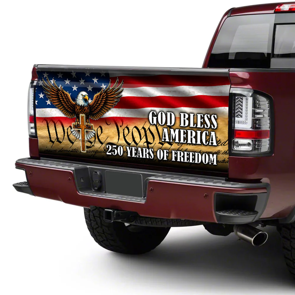 We The People Eagle Patriot 250 Years Truck Tailgate Decal Sticker Wrap
