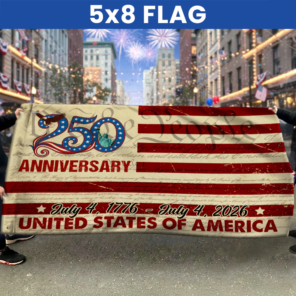 250th Anniversary US Grommet Flag - July 4, 2026 United States of America