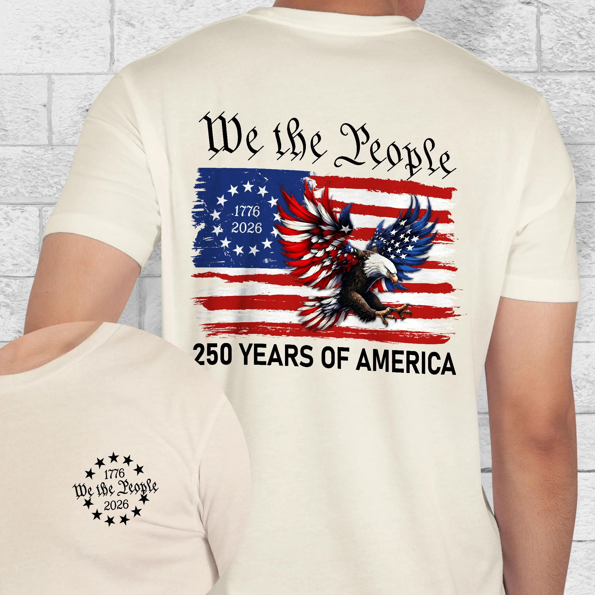 Patriot We The People T-Shirt | 250 Years of America 1776 2026 Tee