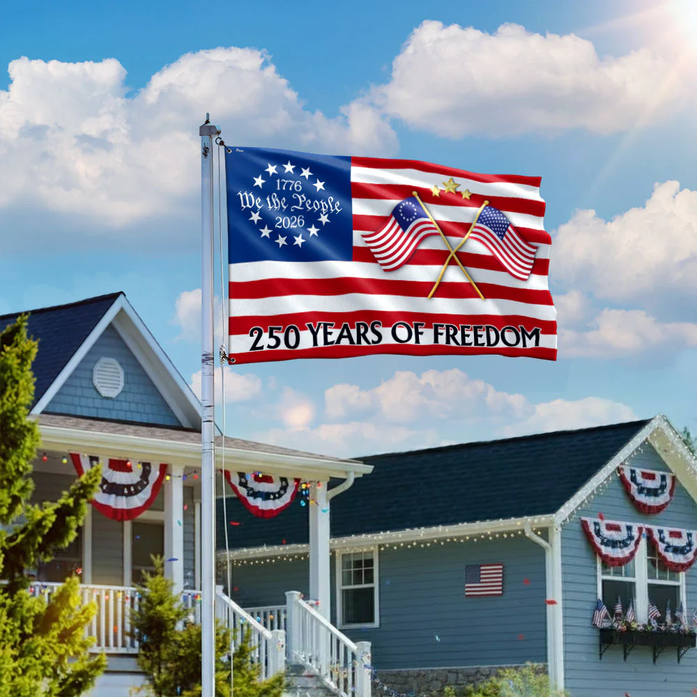 250 Years of Freedom Flag, 250th Anniversary Semiquincentennial US Flag