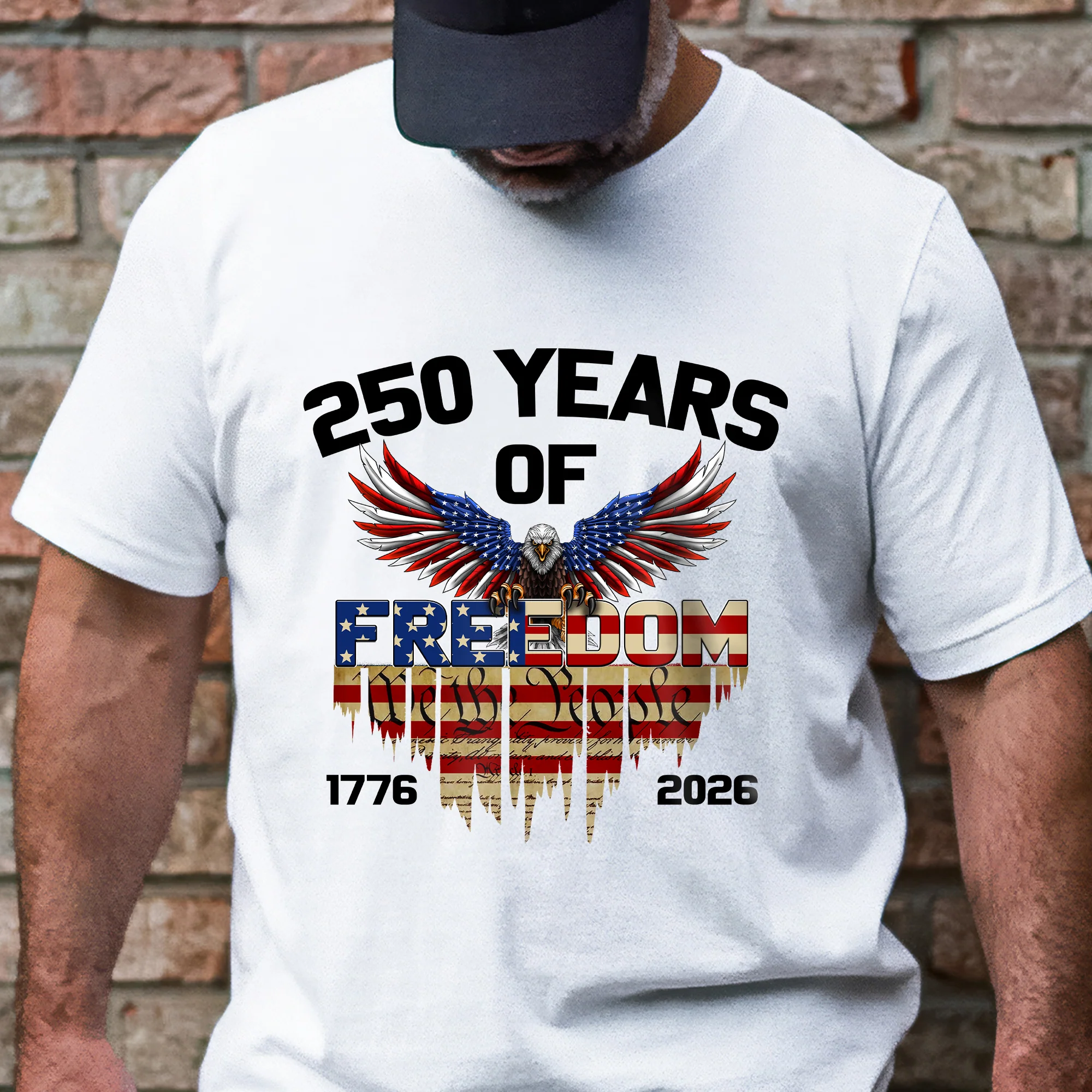 250 Years of Freedom T-shirt - We The People Patriotic Eagle Shirt