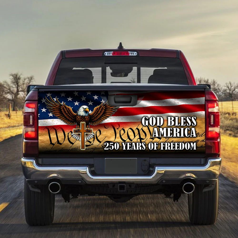 We The People Eagle Patriot 250 Years Truck Tailgate Decal Sticker Wrap