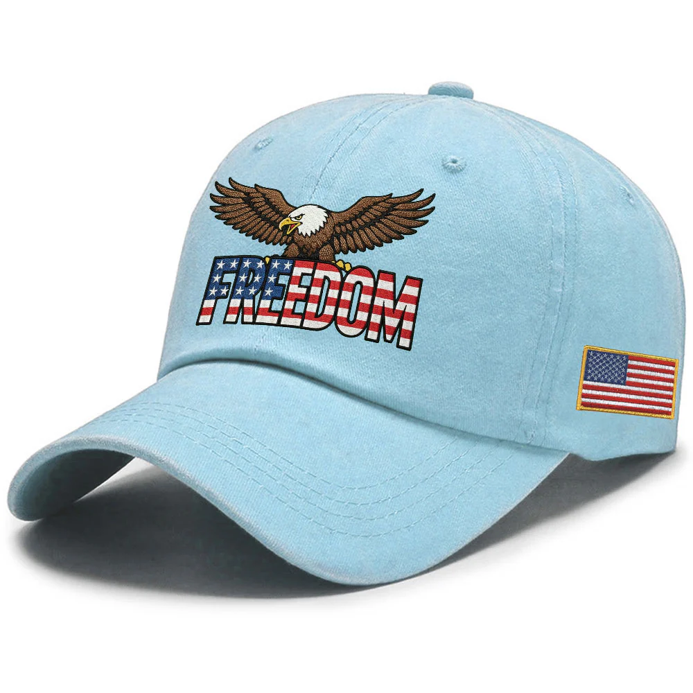 250 Years of Freedom Washed Cap | Patriot Eagle Embroidered Cap
