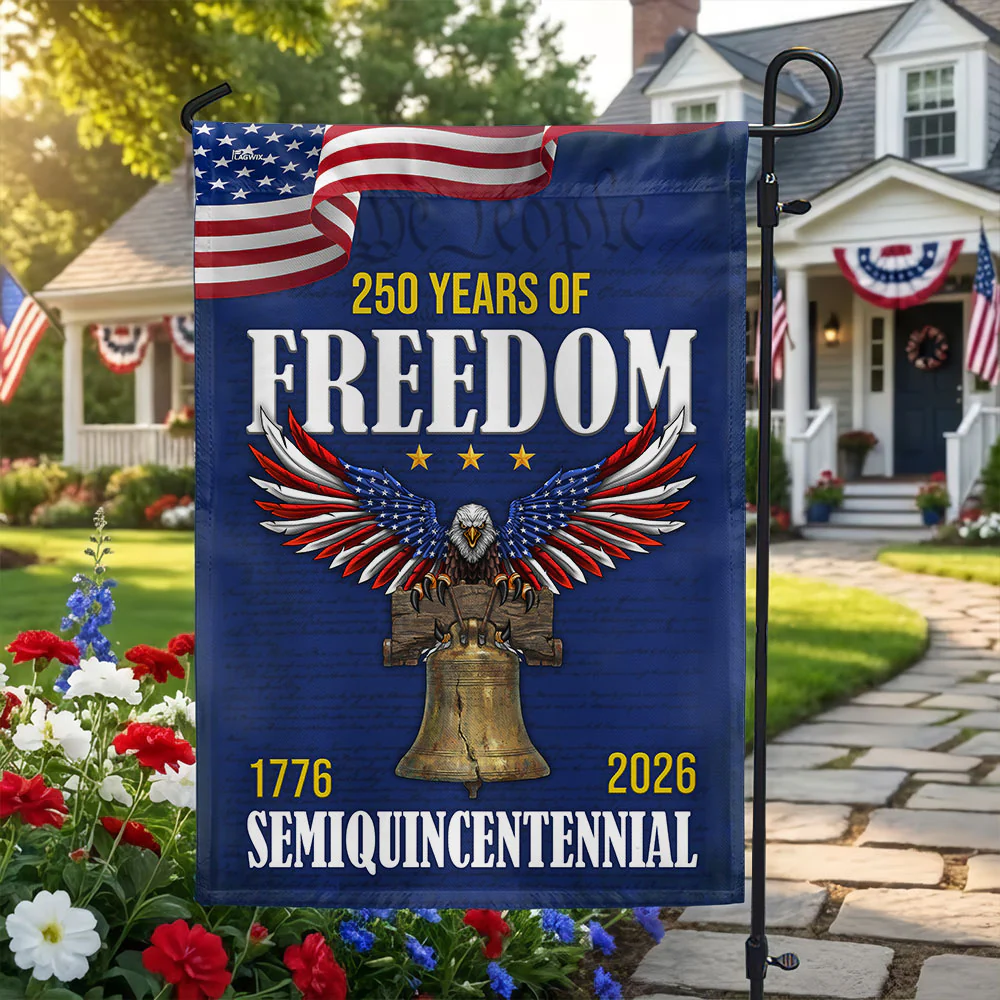 250 Years of Freedom Flag, 1776 2026 Eagle with Liberty Bell US Flag