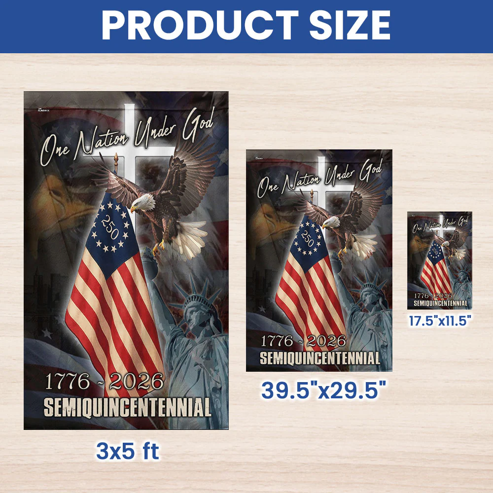 One Nation Under God 1776-2026 Flag | Semiquincentennial American Flag