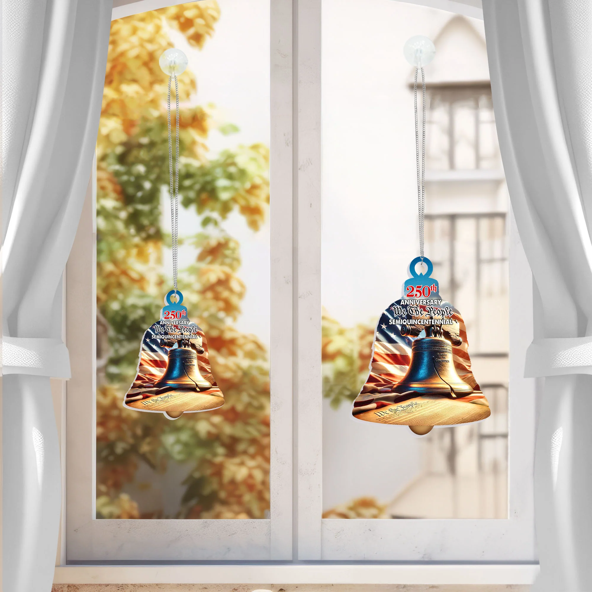 250th Anniversary Suncatcher - We The People Patriotic Window Hanging