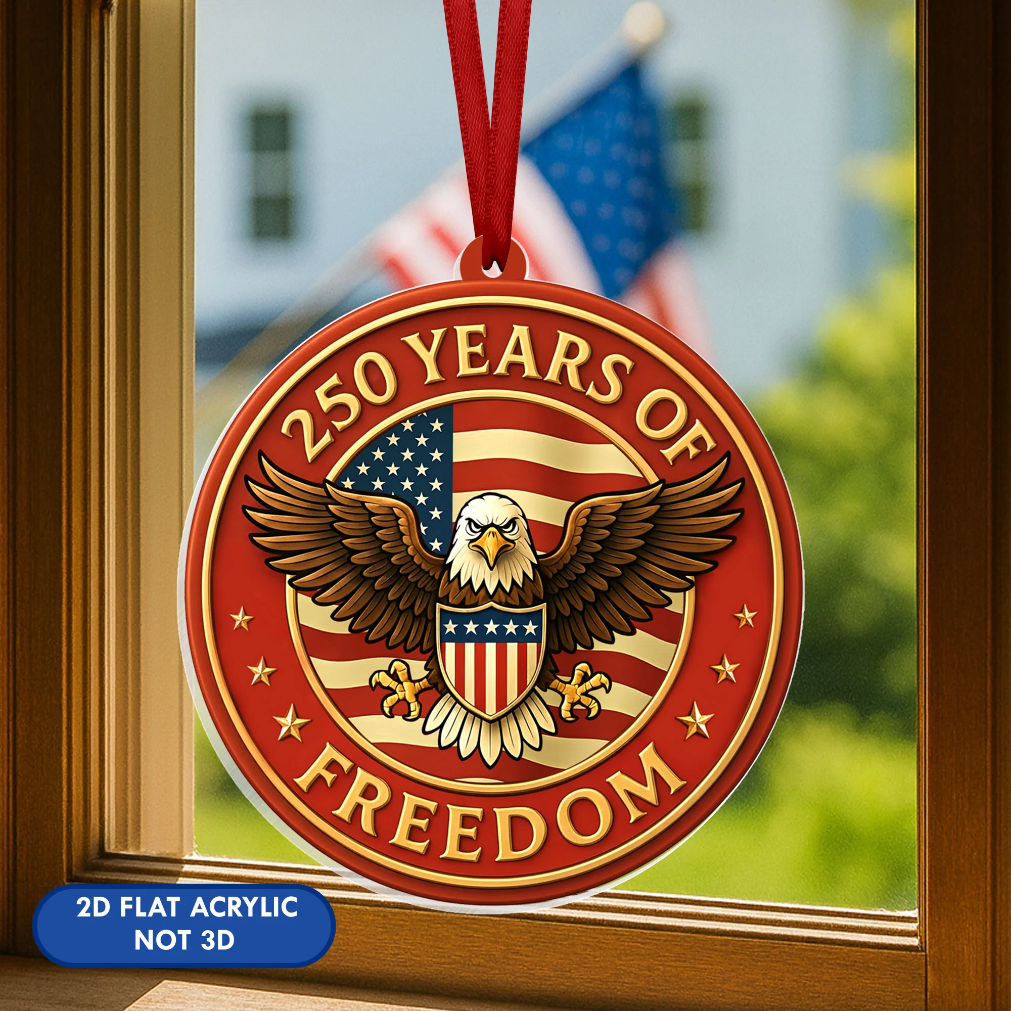 250 Years of Freedom Ornament, American Independence Day Decoration