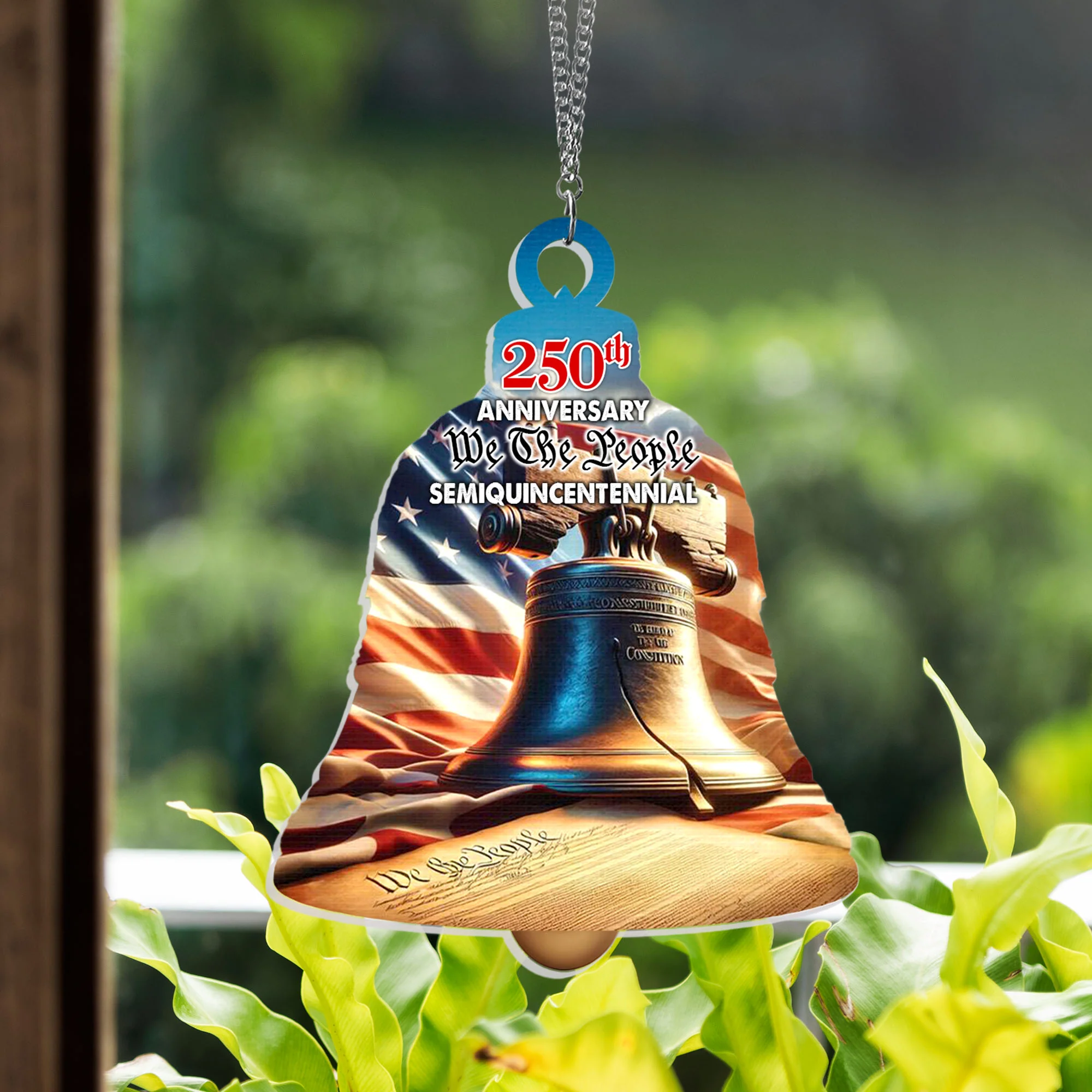 250th Anniversary Suncatcher - We The People Patriotic Window Hanging