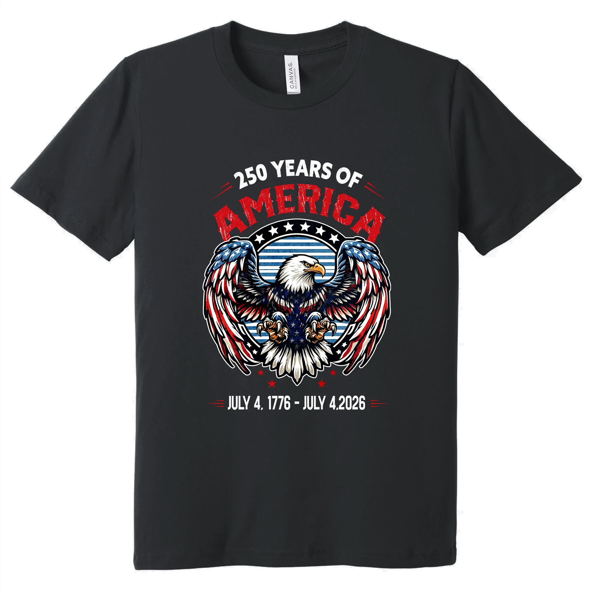 250 Years of America T-Shirt – Patriotic Bald Eagle 1776-2026 Shirt