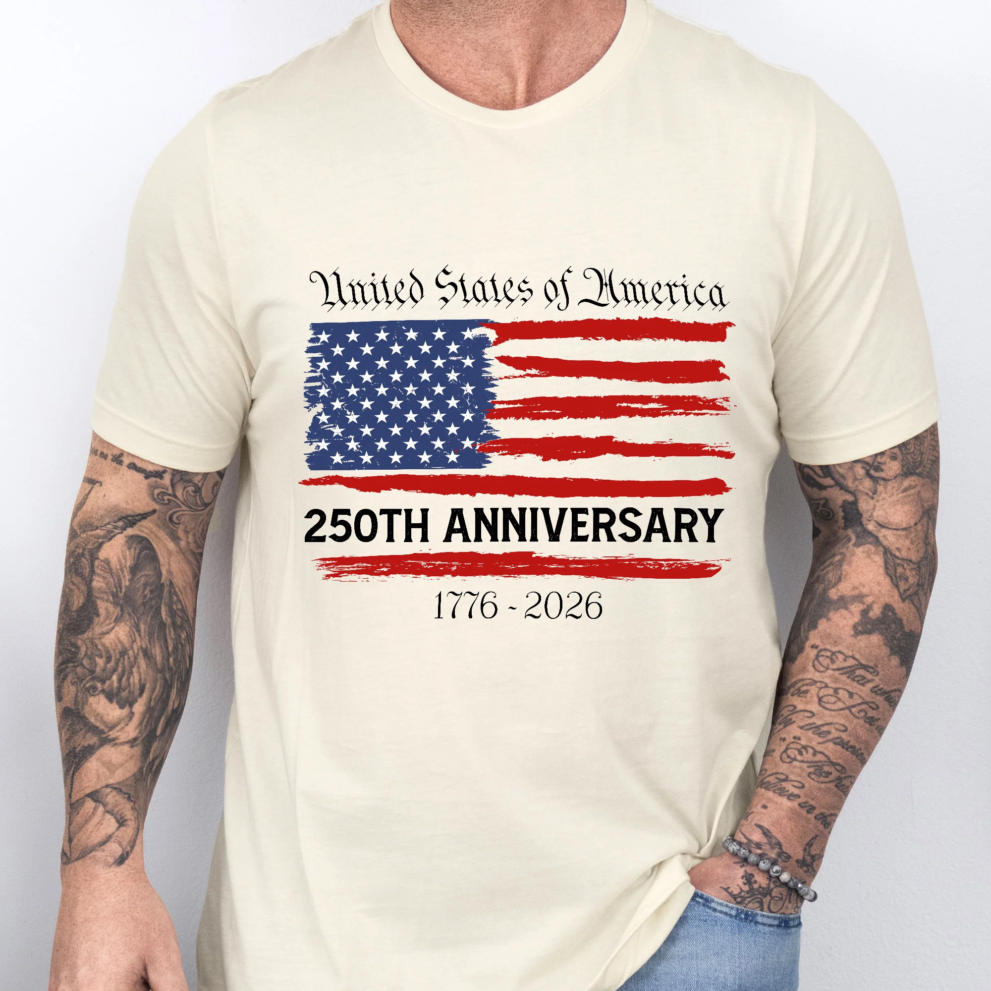 Patriotic Shirt, America 250th Anniversary Semiquincentennial Shirt