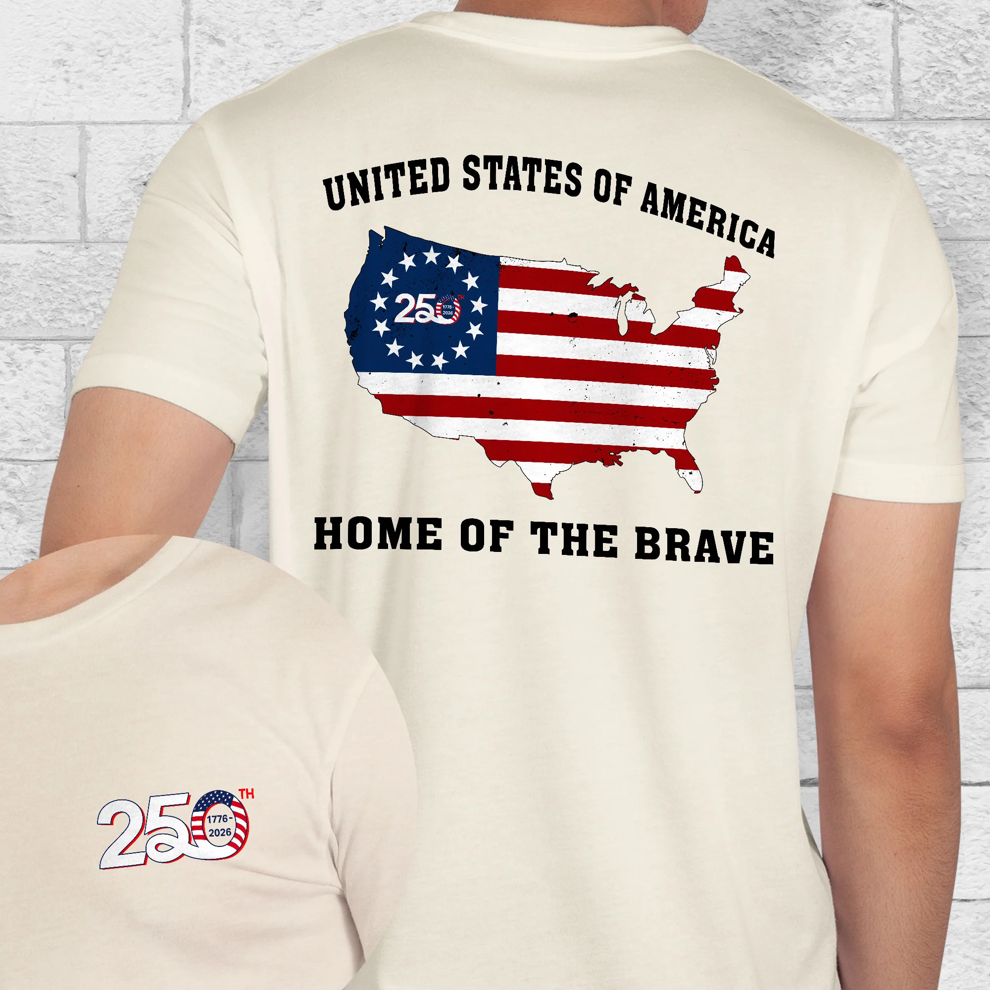 250th Anniversary 1776 2026 United States of America Patriotic T-shirt